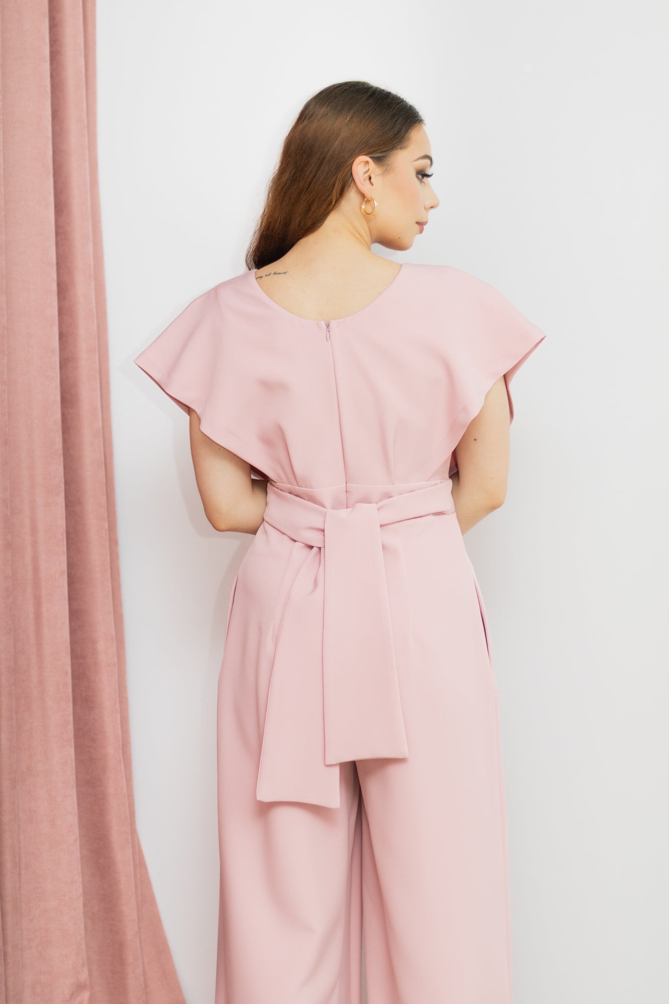 Kombinezon pudrowy róż